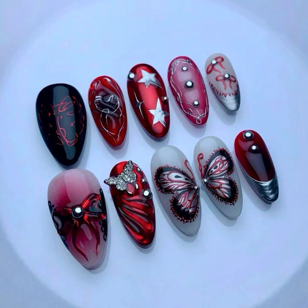 Thematic Artisan Press-On Nail Set Bowlift