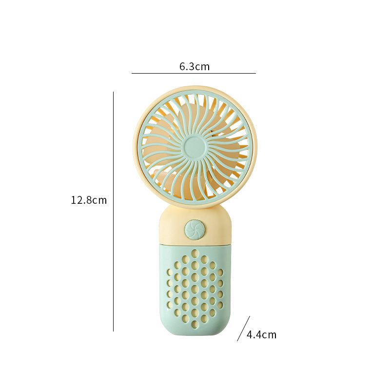 Women's Portable Mini Hand Fan with Ergonomic Handle and USB Charging Function Bowlift