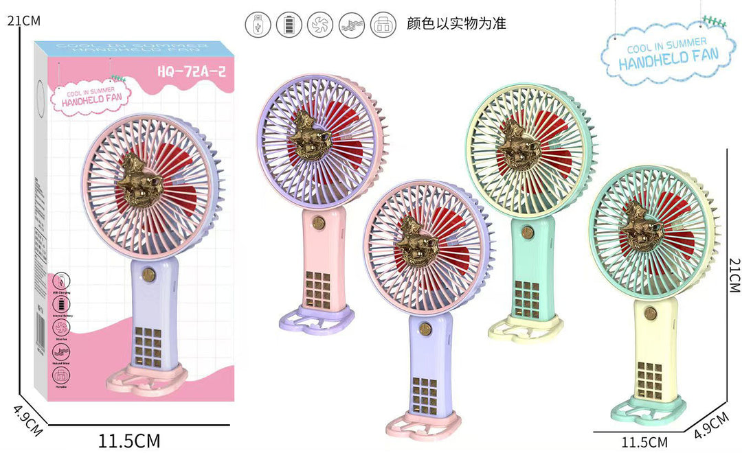 Unisex Portable USB Hand Fan with Ergonomic Design and Rechargeable Battery Bowlift