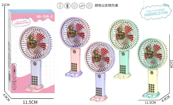 Unisex Portable USB Hand Fan with Ergonomic Design and Rechargeable Battery Bowlift