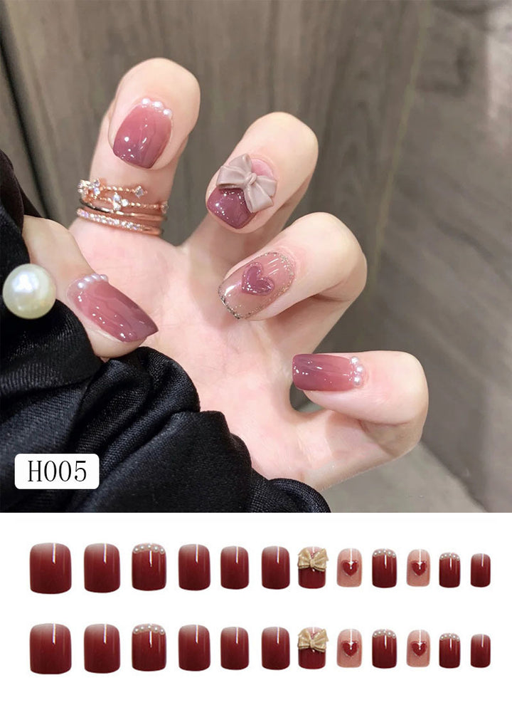 Artificial nail tips with bow design Bowlift