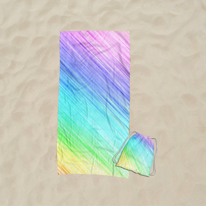 Beach towel with elaborate wave design Bowlift