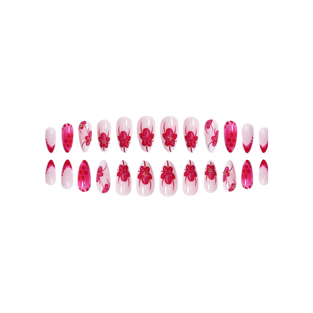 Elegant Floral Stiletto Nail Art Bowlift 1787977864