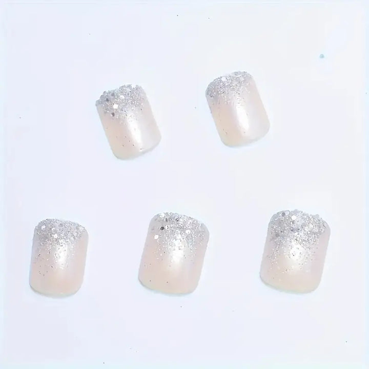 Glamorous Sparkling Square Press-On Nails Bowlift