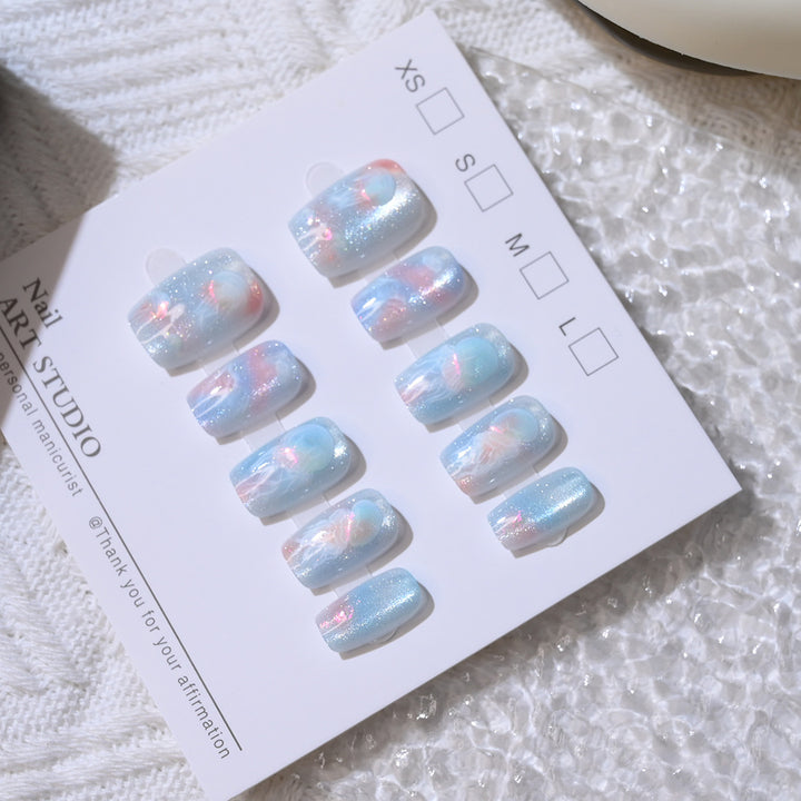Elegant Press-On Nail Art Set Bowlift