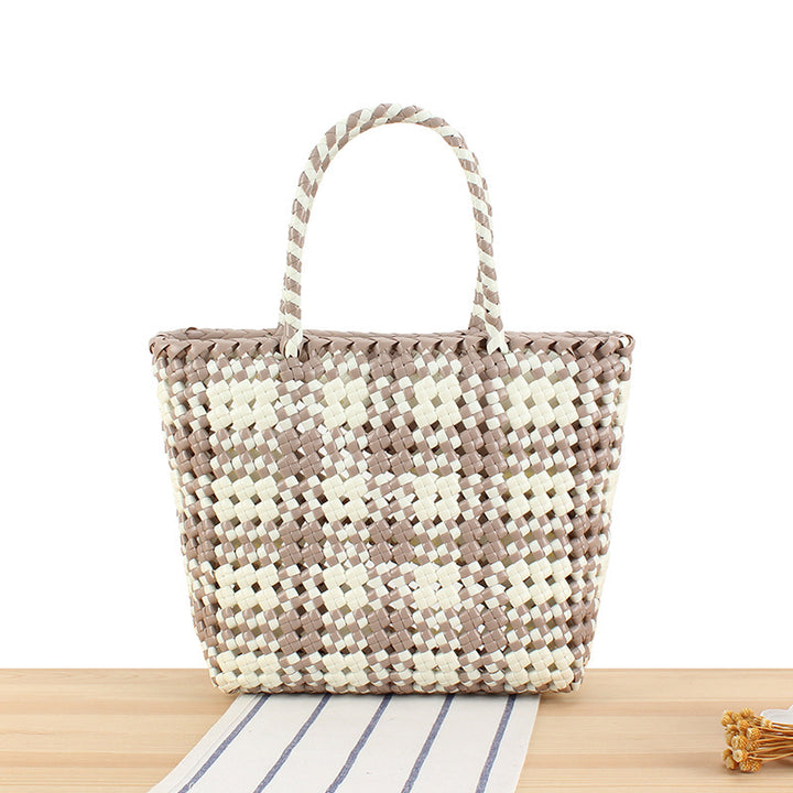 Large Tote Bag Made of Woven Material Bowlift