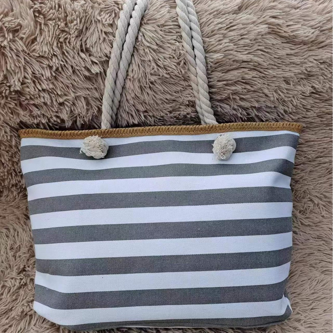 Beach bag made of high-quality canvas with sturdy rope handles Bowlift