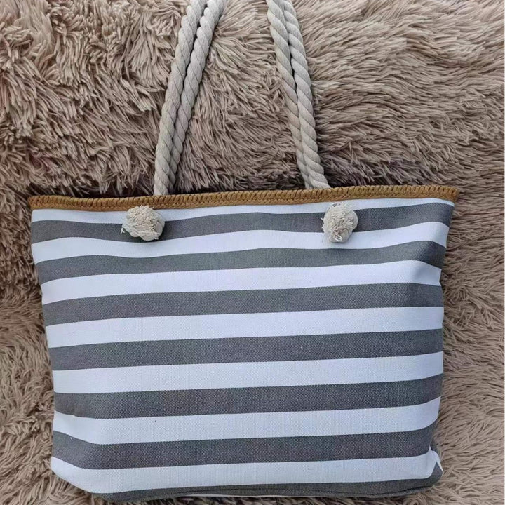 Beach bag made of high-quality canvas with sturdy rope handles Bowlift