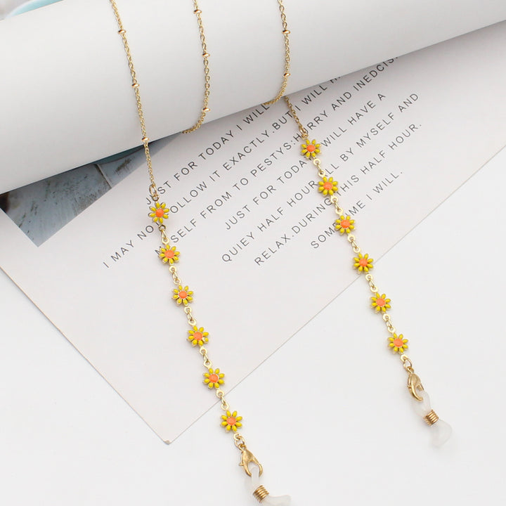 Floral Themed Eyewear Chain Bowlift