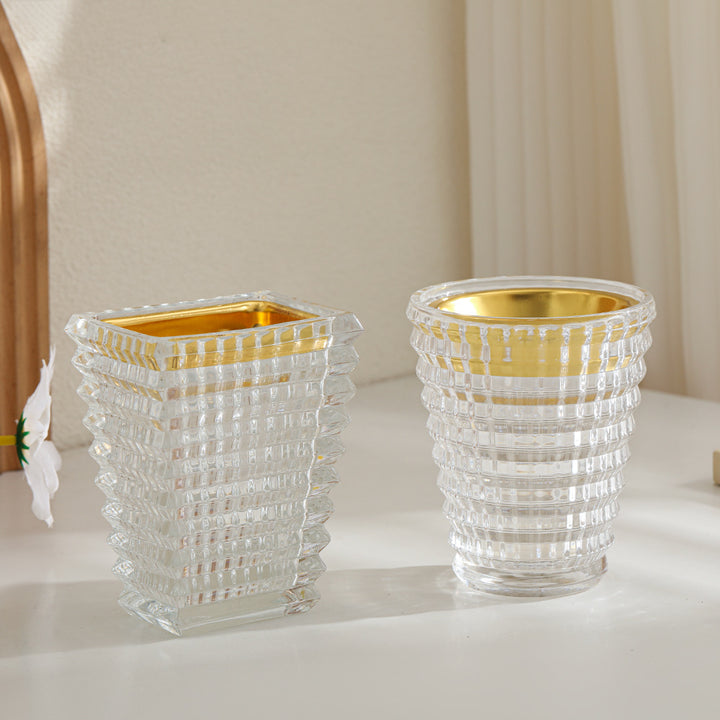 Perforated Removable Inner-Cup Toothbrush & Cosmetic Brush Holder Bowlift