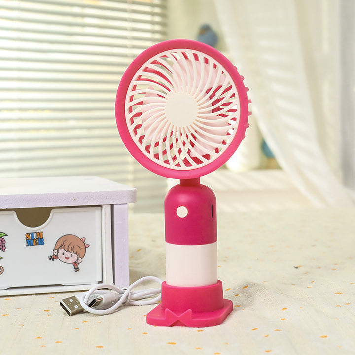 Women's Portable Mini Fan with USB Charging Function and Ergonomic Design Bowlift