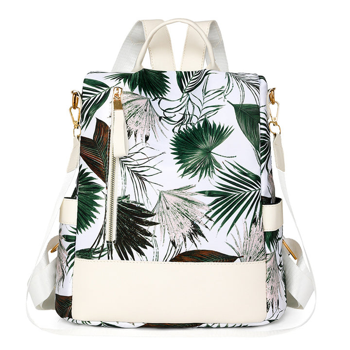 Floral Print Multi-Pocket Backpack Bowlift