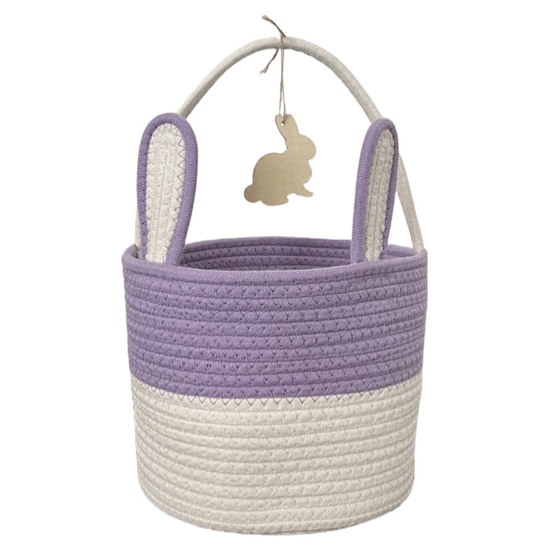Women Decorative Basket with Bunny Ear Accent Bowlift