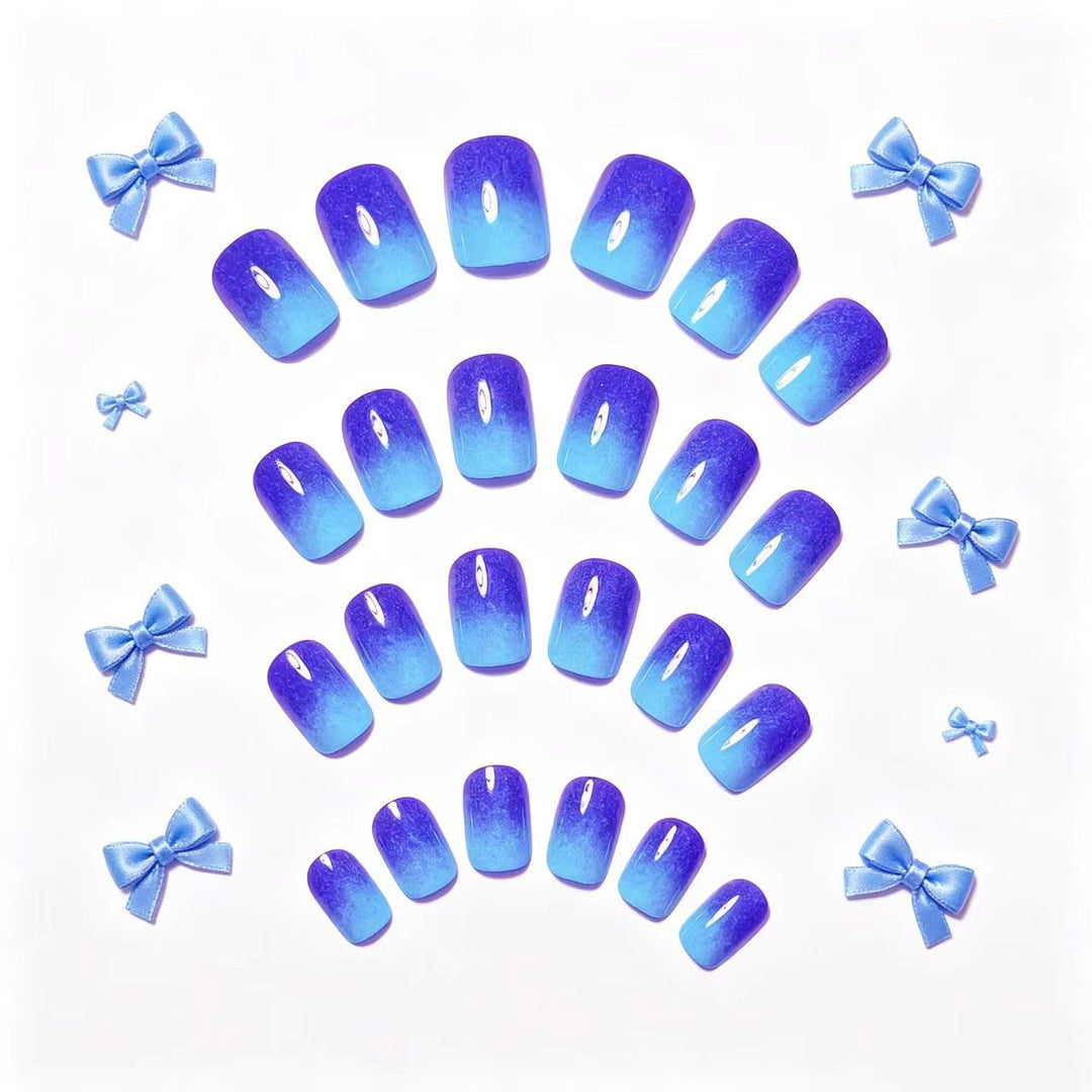 Gradient Sparkle Nail Art Bowlift