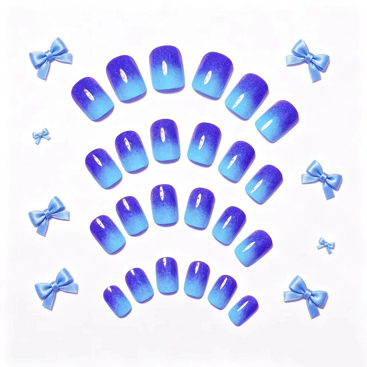 Gradient Sparkle Nail Art Bowlift