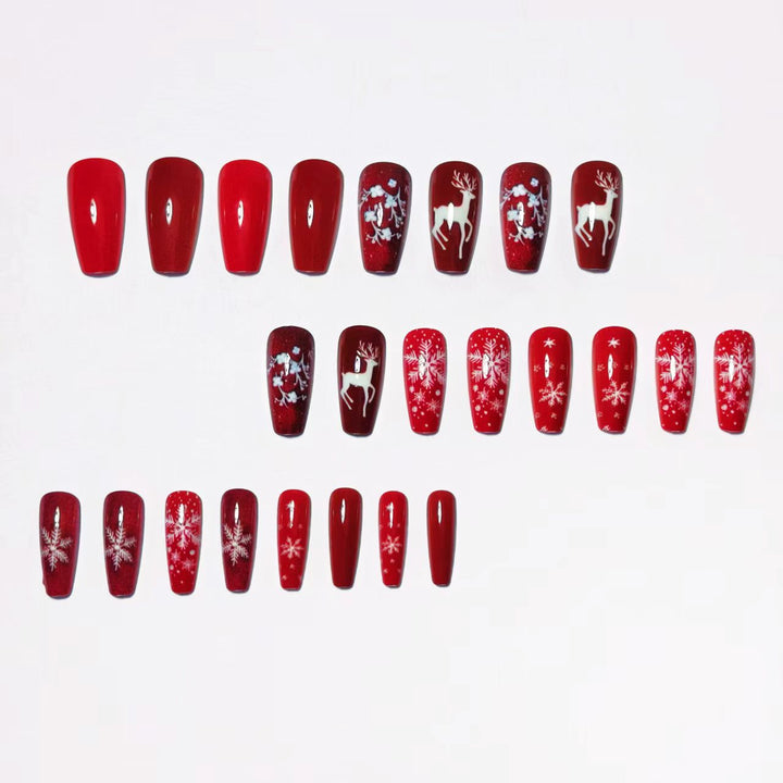 Festive Winter-Themed 3D Nail Art Bowlift