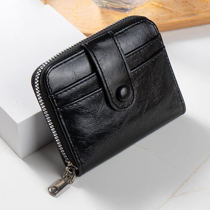 Compact Zippered Card Wallet Bowlift