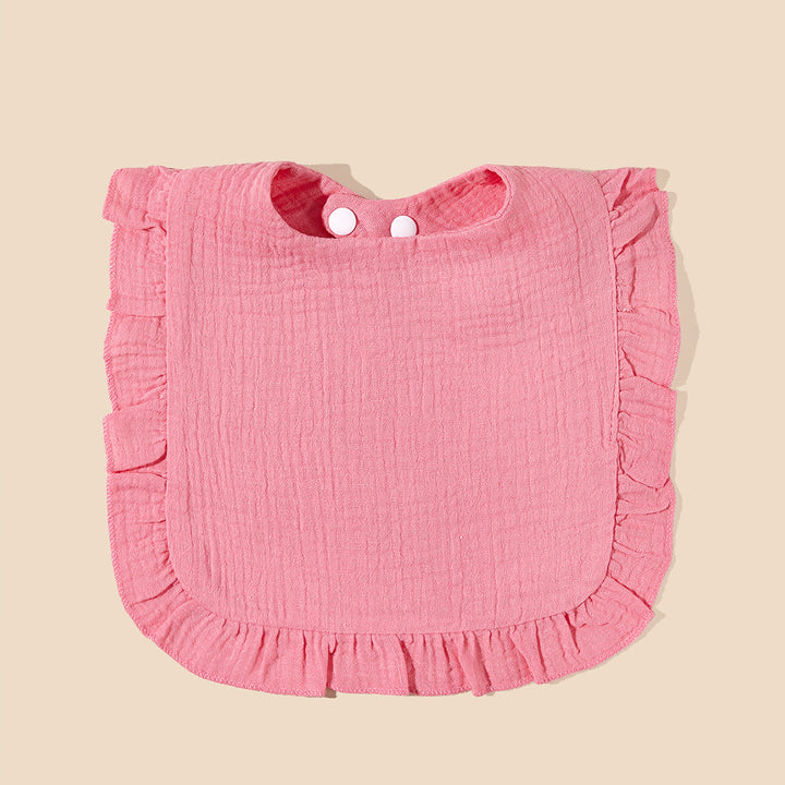 Soft Ruffled Muslin Baby Bib Bowlift