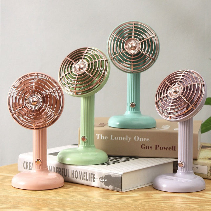 Ladies Portable Table Fan in Retro Style Bowlift