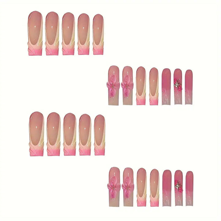 Luxury Floral Design Press-On Nails Bowlift