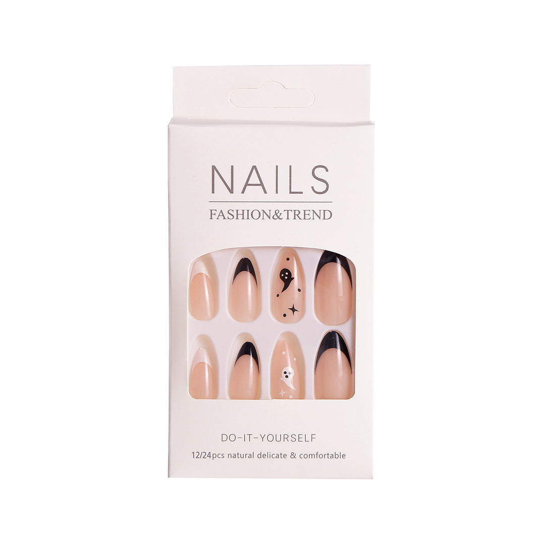 Creative Halloween-Themed Press-On Nail Set Bowlift