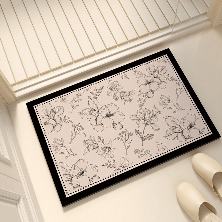 Playful dog-themed bath mat