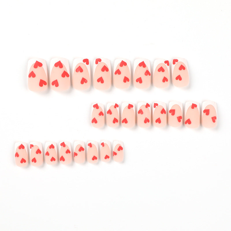 Artful Nail Art with Heart Design Bowlift