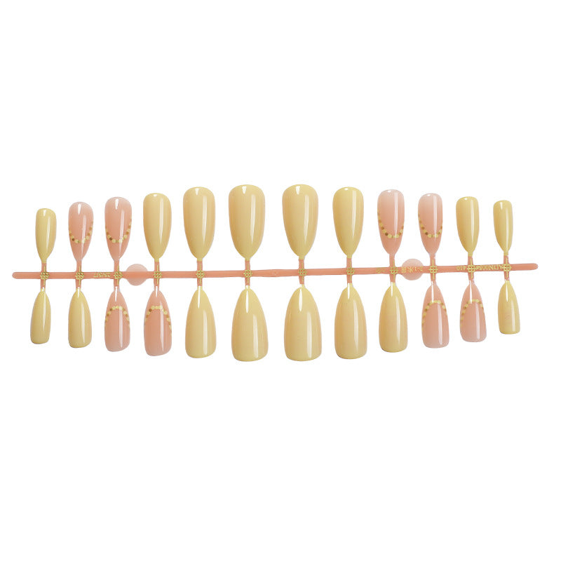 Elegant Natural Finish Press-On Nail Set Bowlift