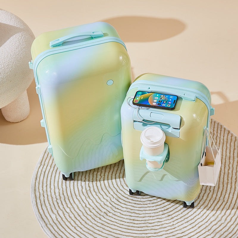 Smart Tech-Integrated Travel Suitcase Bowlift