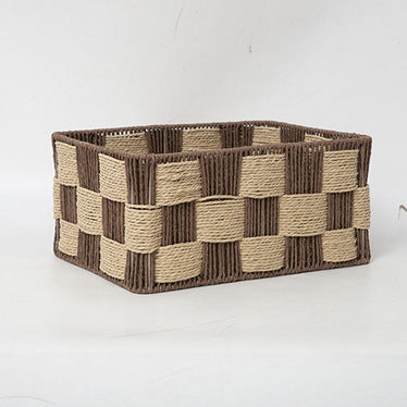 Braided storage basket