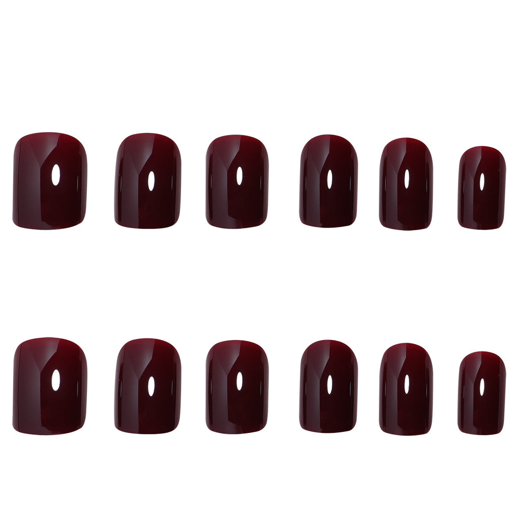 Glossy Short Ballerina Press-On Nails Bowlift