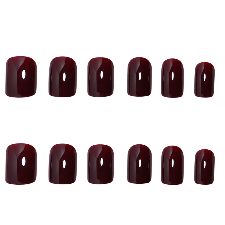 Glossy Short Ballerina Press-On Nails Bowlift