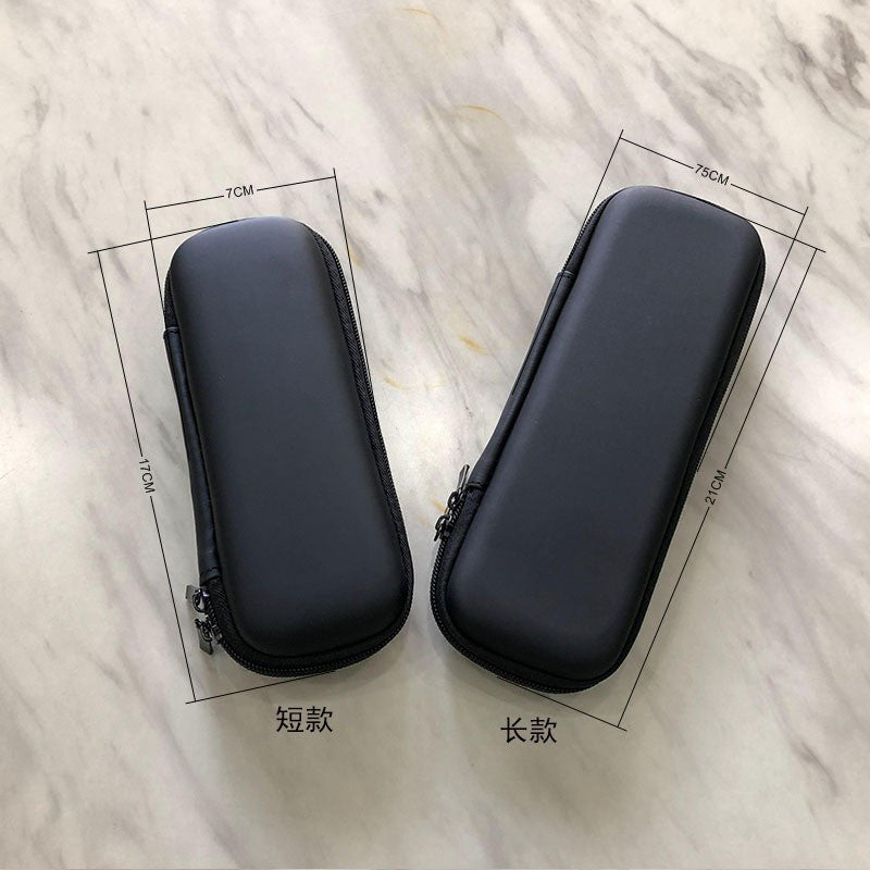 Compact Semi-Rigid Travel Electronics Organizer Case with Mesh Pocket and Elastic Straps Bowlift