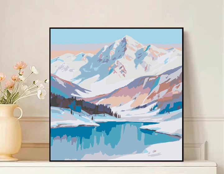 Scenic Mountain Landscape Canvas Art Bowlift