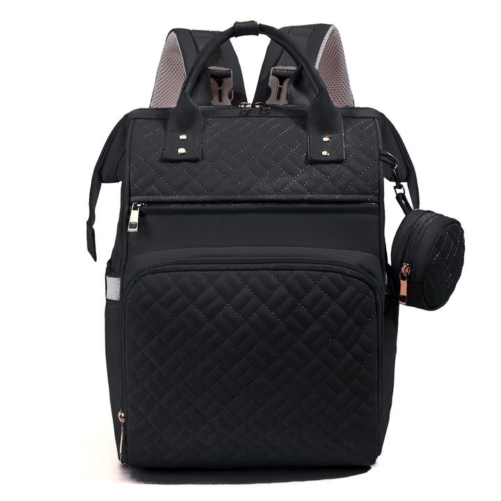Quilted Multi-Functional Backpack Bowlift