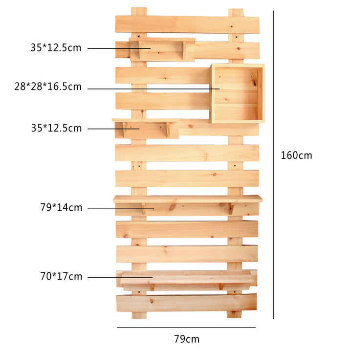 Wall shelf made of high-quality wood Bowlift