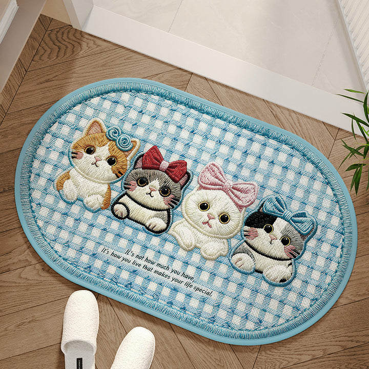 Cartoon Dog-Shaped Bath Mat