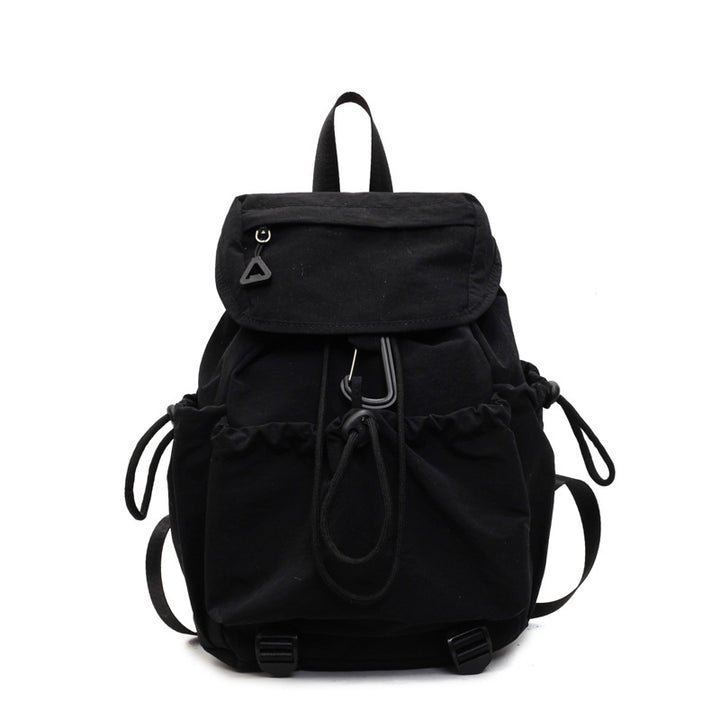 Leisure backpack with elastic drawstring and practical side pockets Bowlift