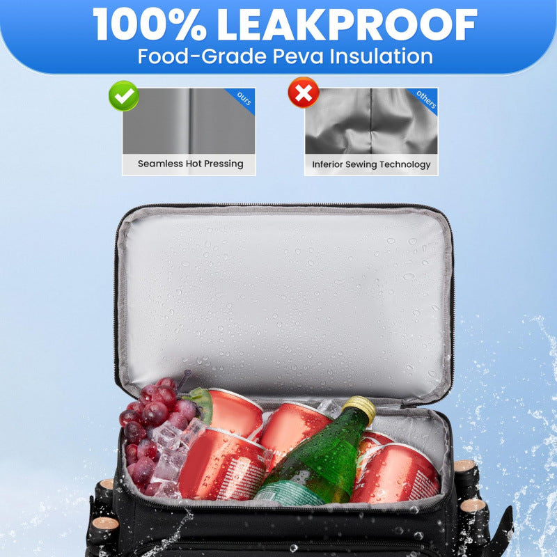 Multifunctional cooler backpack with insulated interior Bowlift