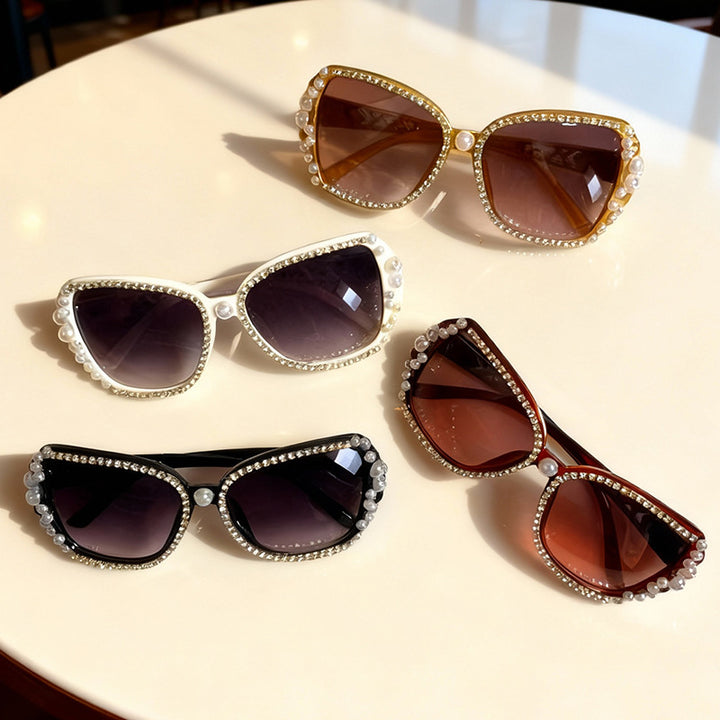 Ornate Cat-Eye Sunglasses Bowlift