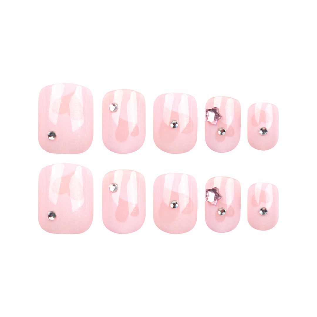Artistic Nail Art with Glitter and Heart Designs Bowlift