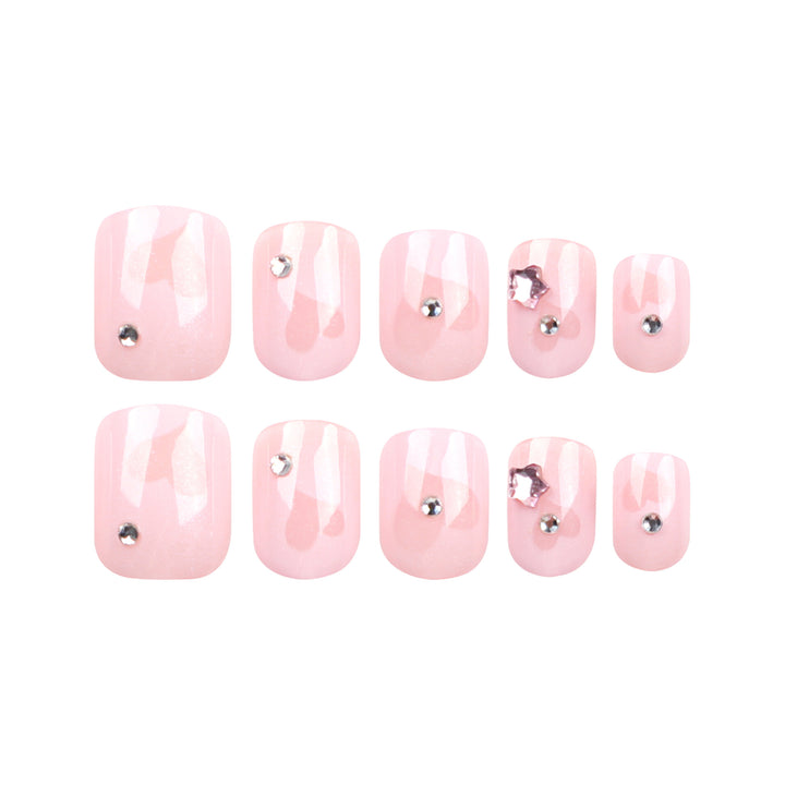 Artistic Nail Art with Glitter and Heart Designs Bowlift
