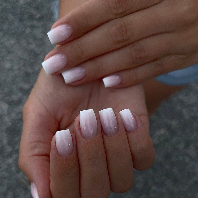 Ombre Glossy Nail Extensions Bowlift