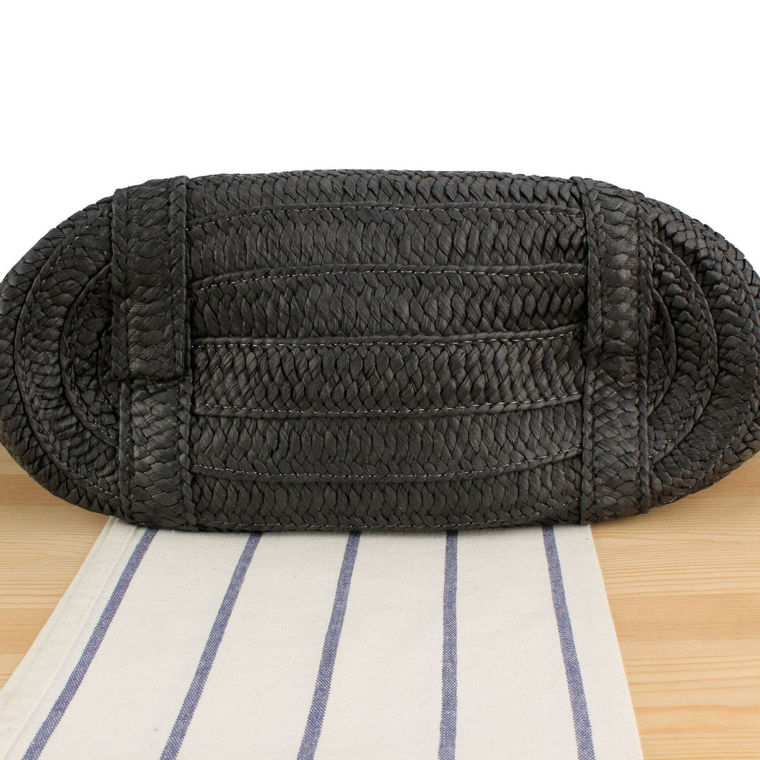 Stylish Tote Bag Made of Woven Natural Material Bowlift