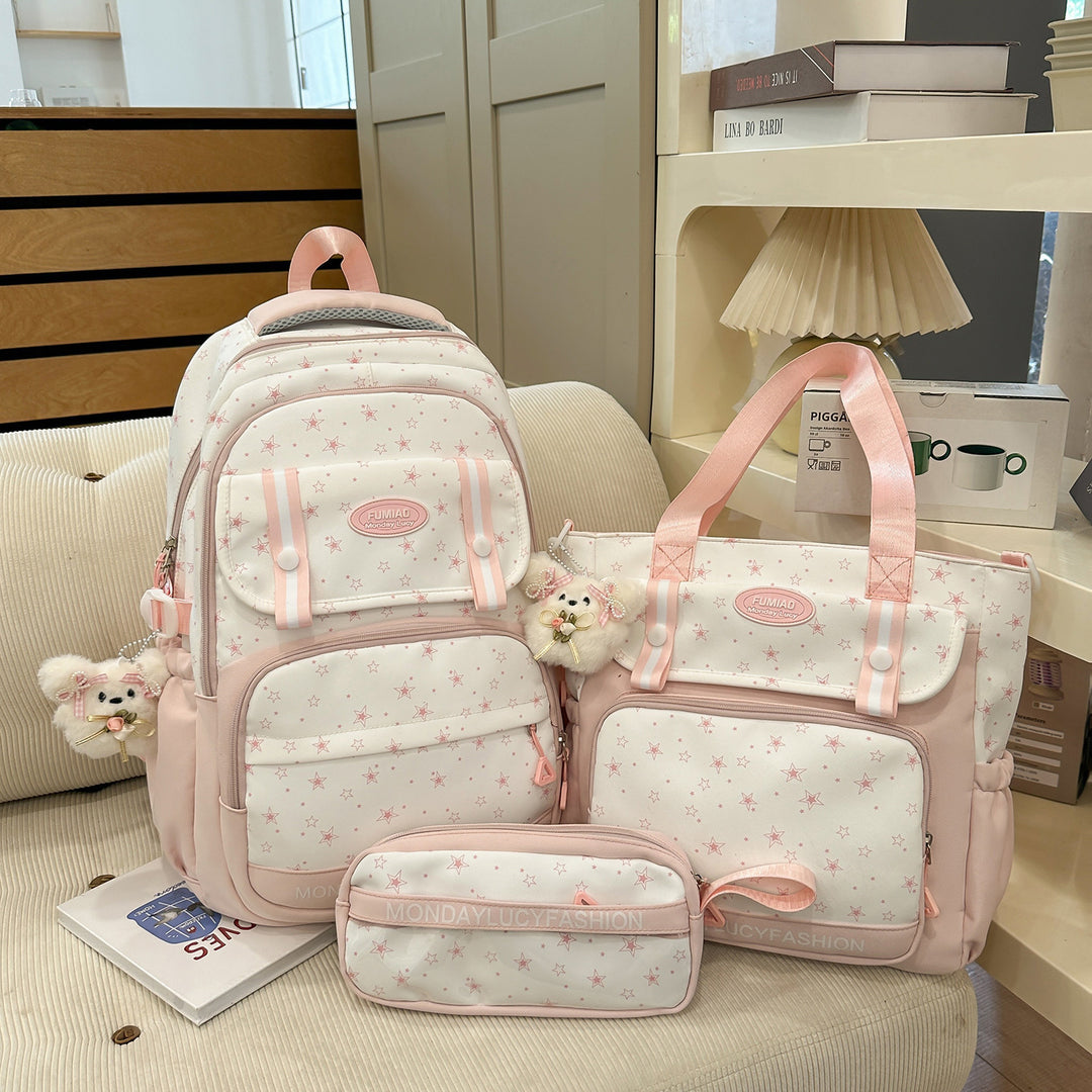 Star Patterned Multi-Functional Backpack Bowlift