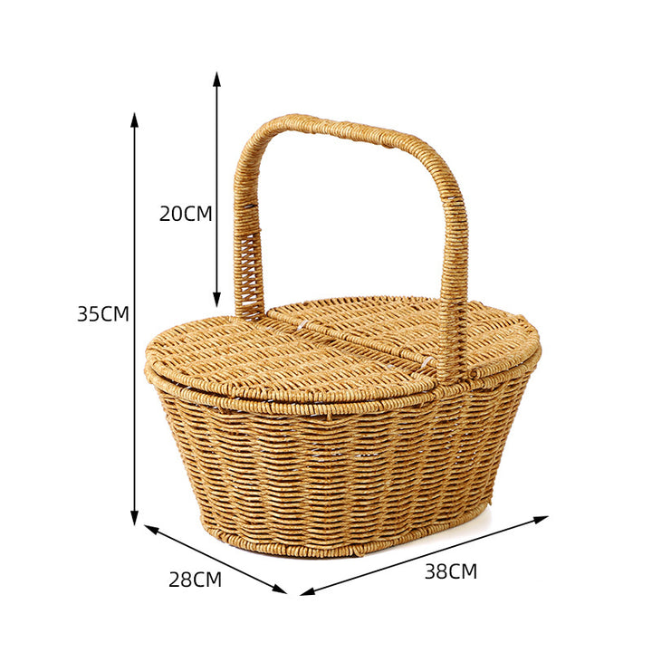 Woven Picnic Basket Bowlift