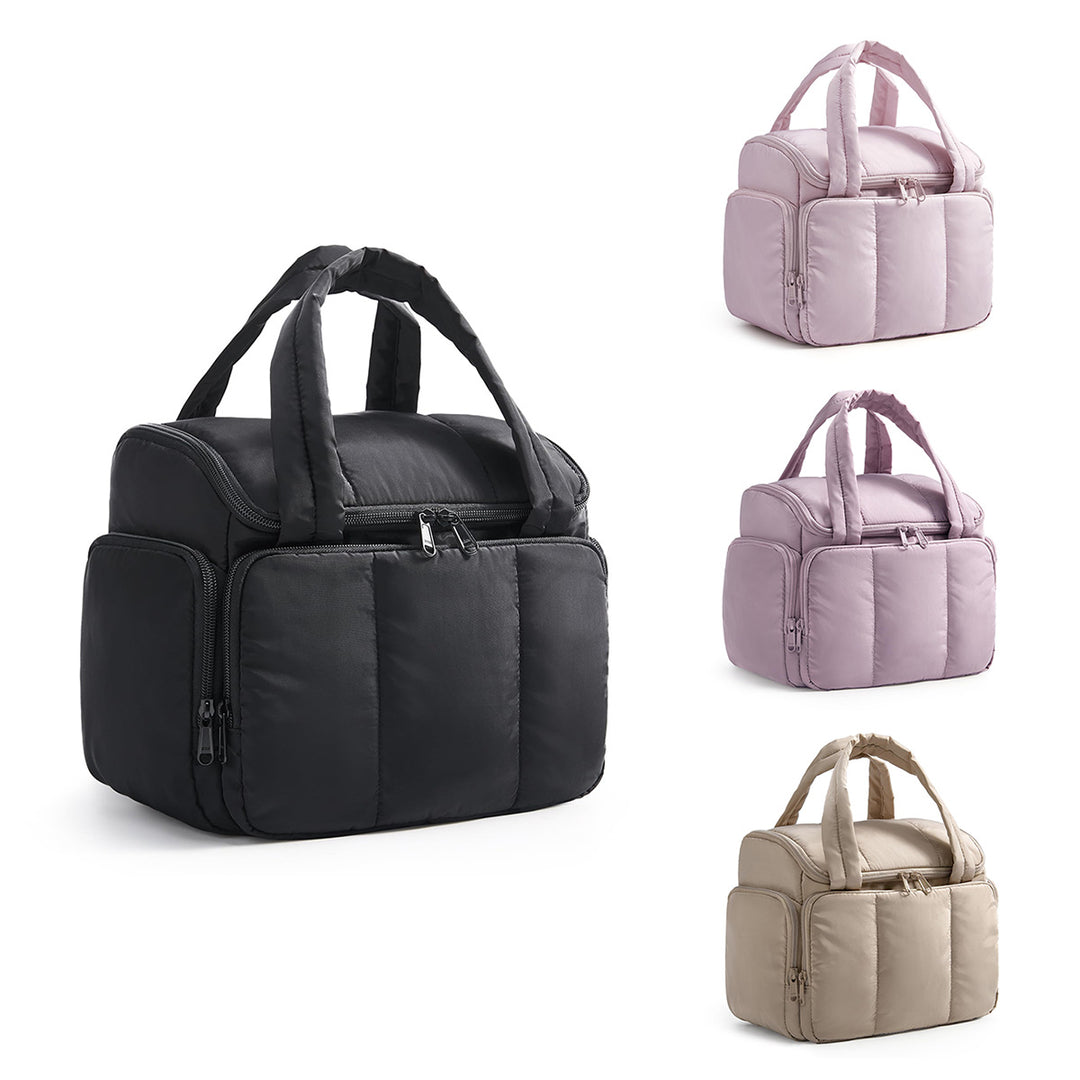 Elegant Padded Handbag with Multiple Compartments Bowlift