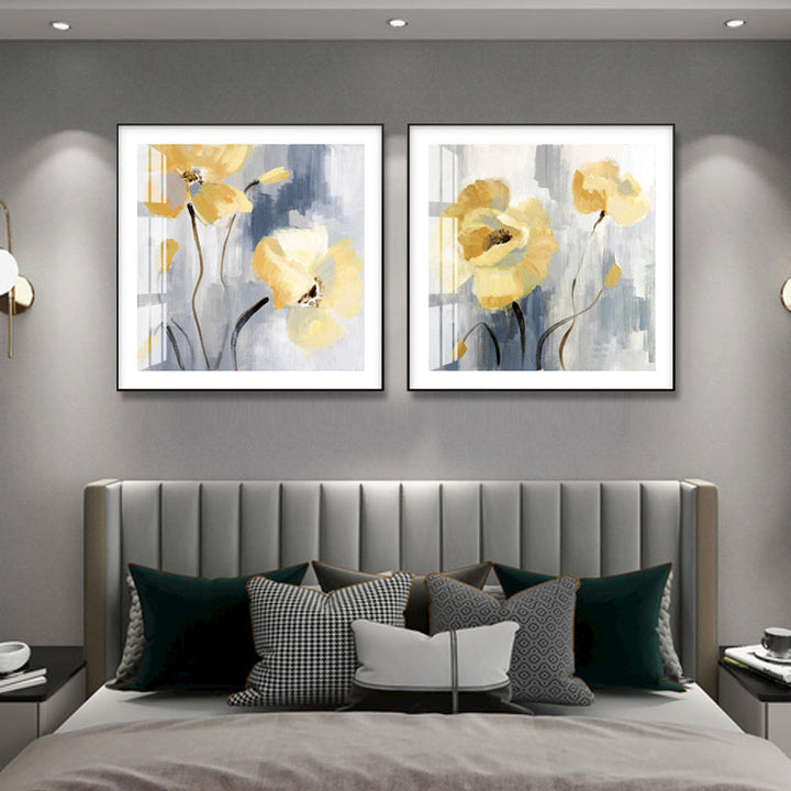 Elegant Flower Wall Art Set
