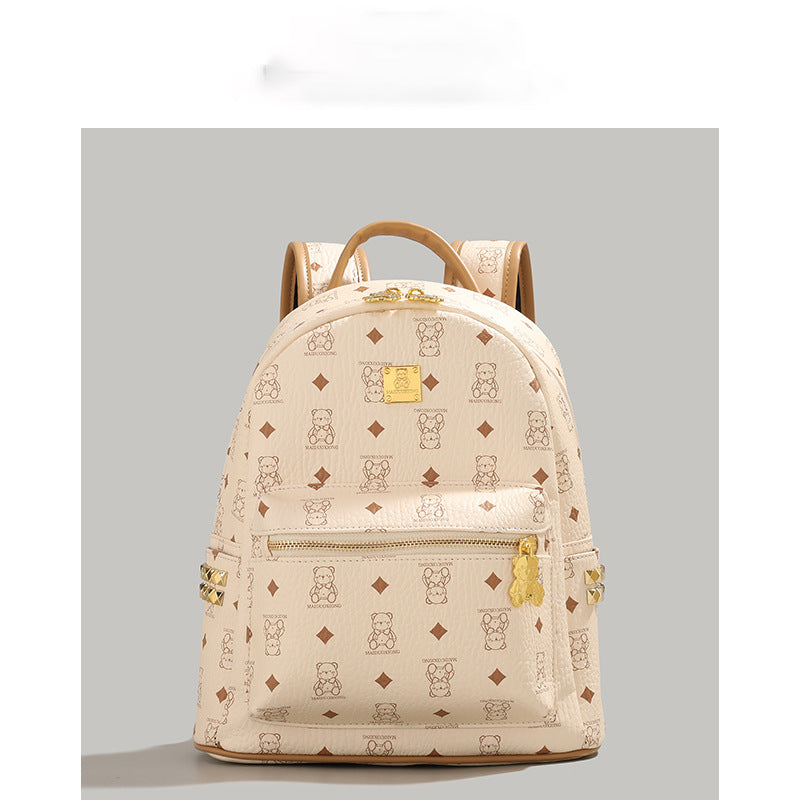 Stylish Character-Printed Backpack Bowlift