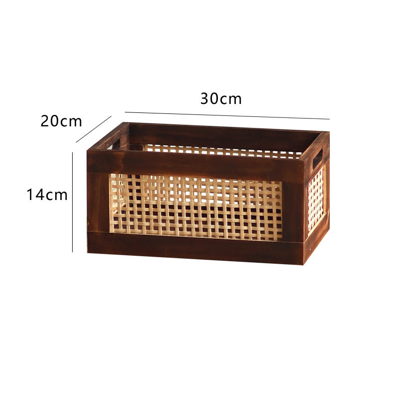 Storage basket made of natural wood Bowlift